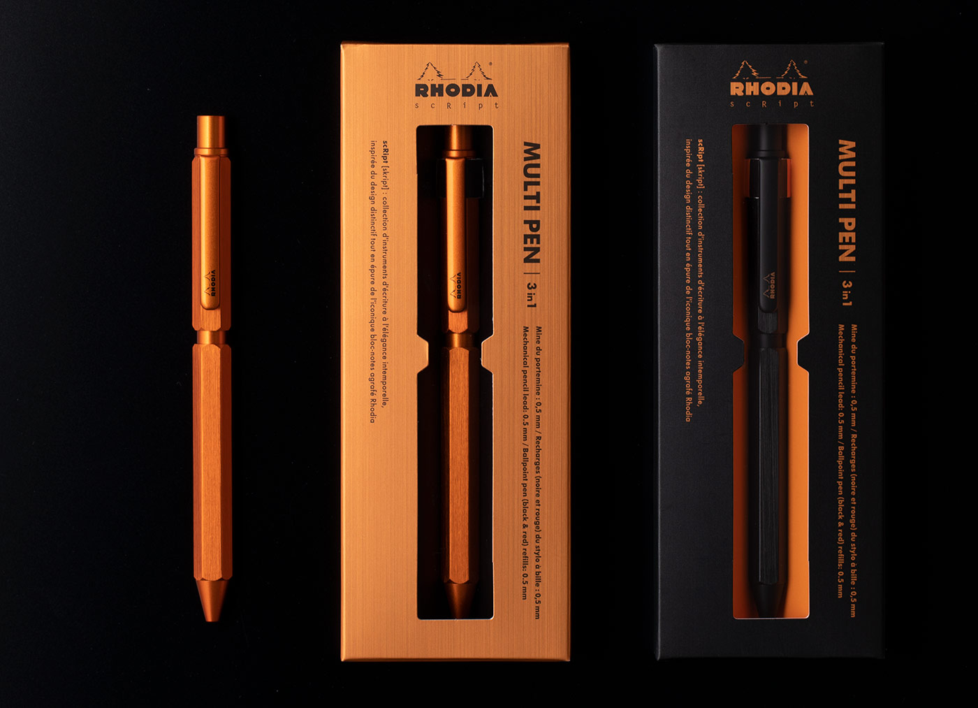 Rhodia scRipt 3-in-1 Multi Pen : Rhodia scRipt 3-in-1 Multi
